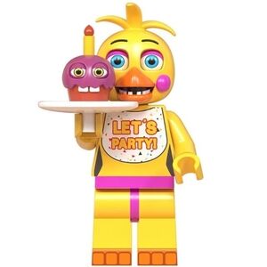 Five Nights at Freddy's Custom Lego Minifigure Lets party chica chick